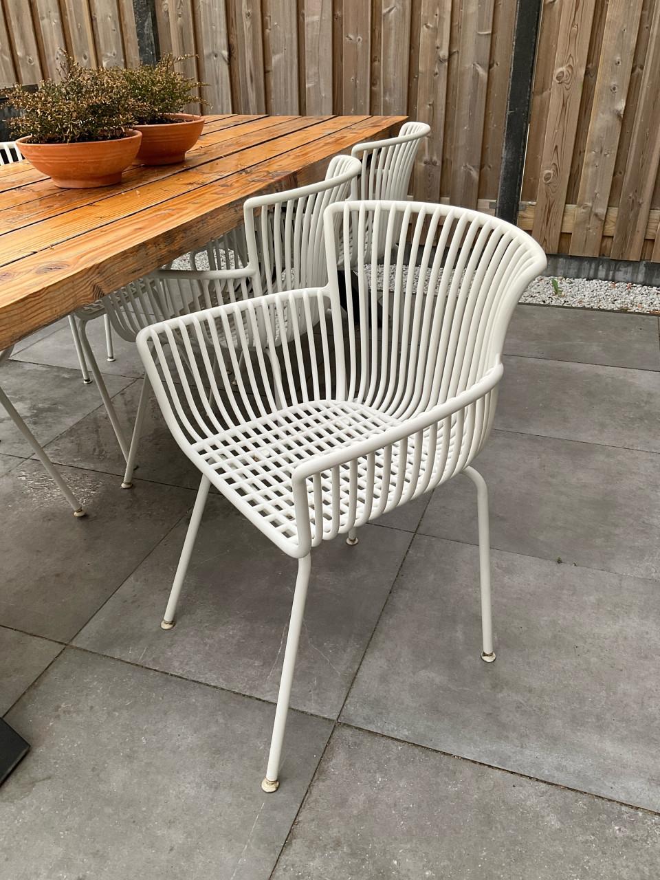 Hard houten buitentafel TEAK + 6 stoelen