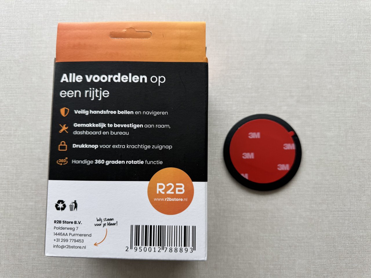 R2B Telefoonhouder Auto (Zuignap)
