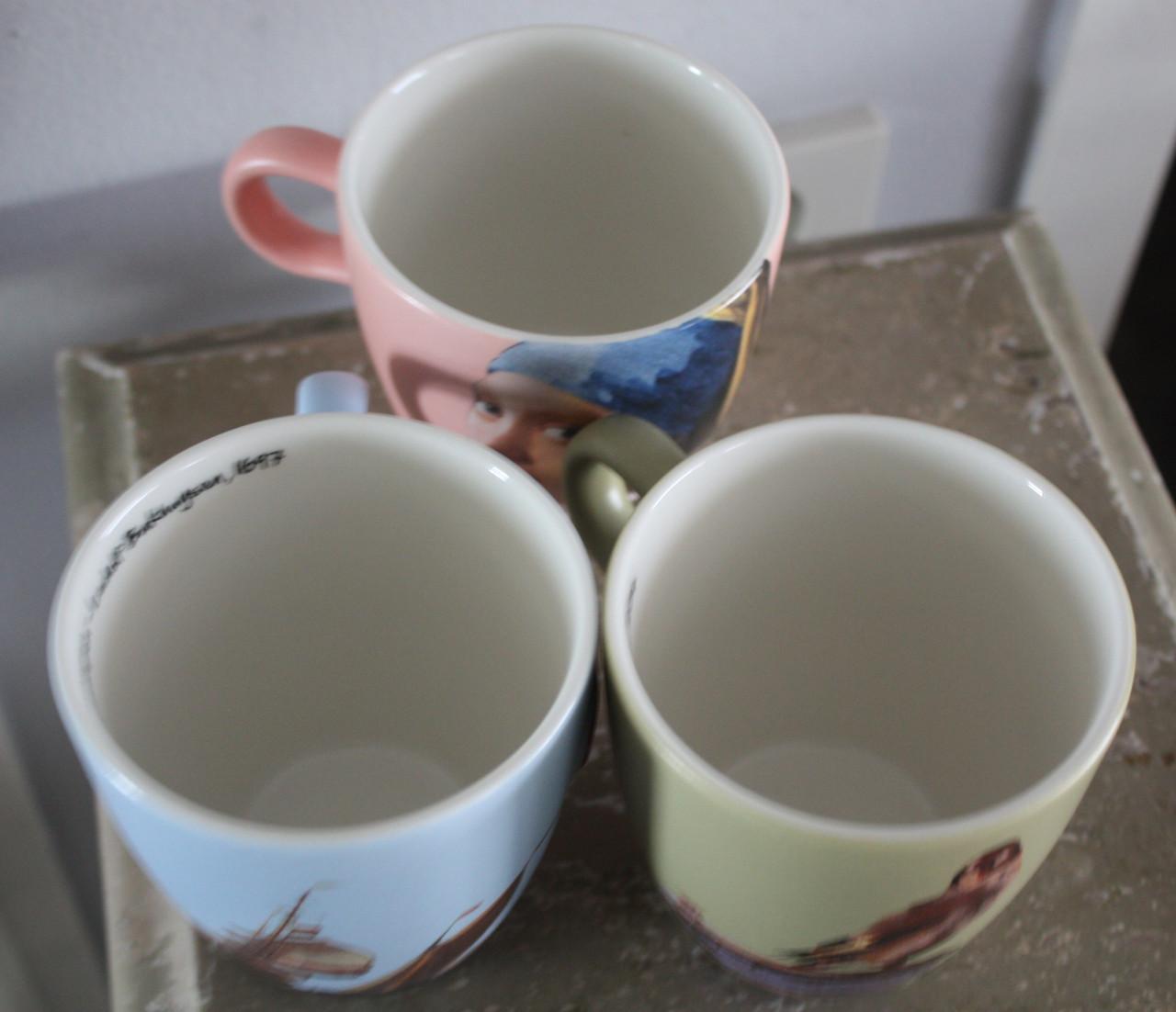 Set van 3 Douwe Egberts Bekers