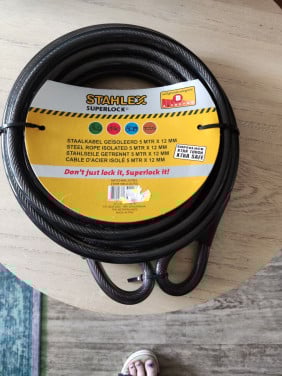 Staalkabel 5 meter lang12 mm dik. Stahlex