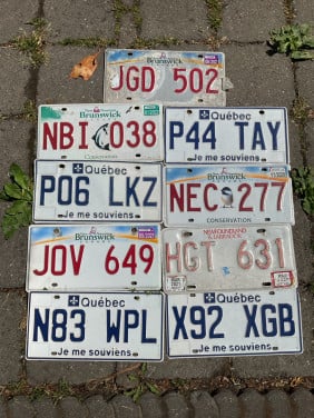 Kentekenplaten uit Canada