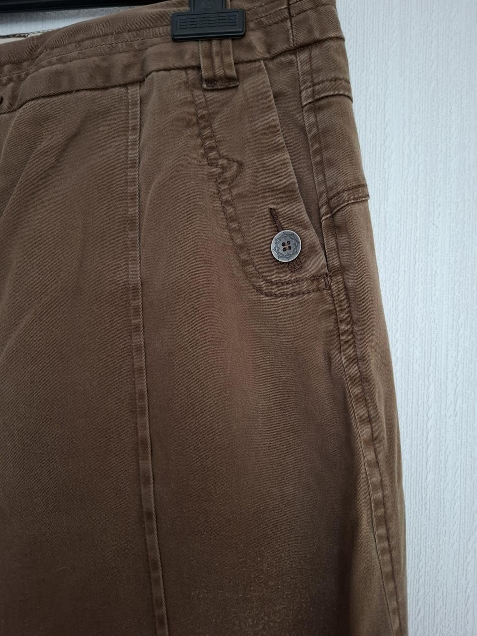 Didi broek met leuke details. Bruin. Maat 44. Gedragen.