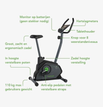Tunturi Cardio Fit B30 Hometrainer - Fitness fiets.