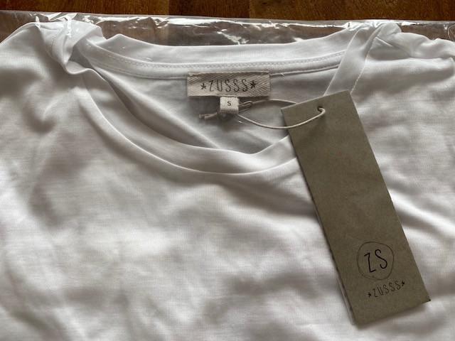 Nieuw | Zusss t-shirt met ronde hals wit | maat S