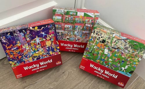 3x Wacky World Puzzel 1000 stuks