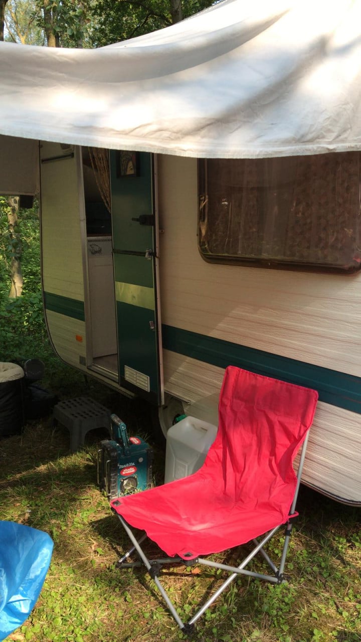 Mooie retro Ever caravan