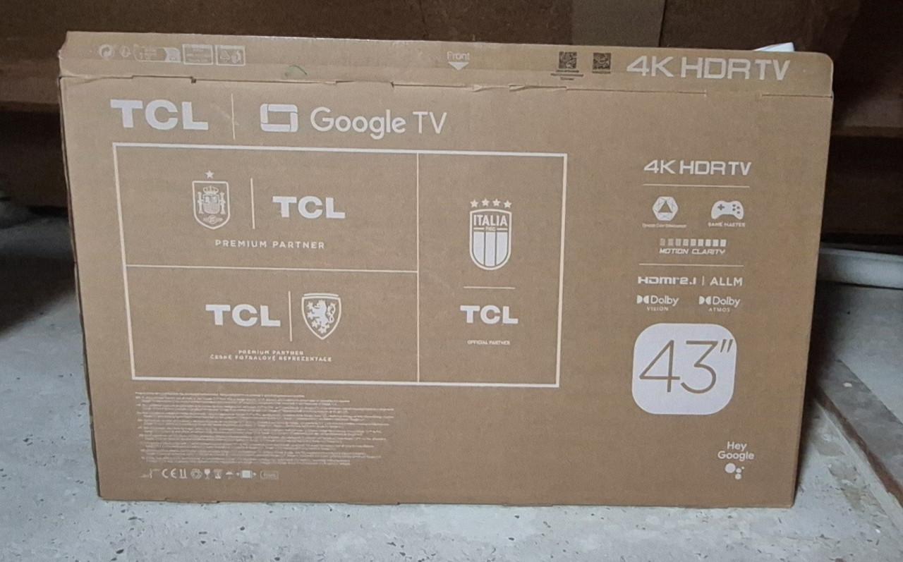 TCL 4k google tv 43 inc