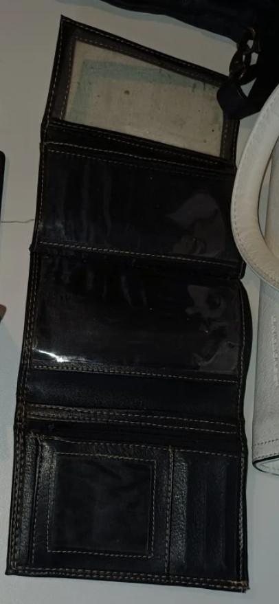 Zwarte handtas en portemonnee