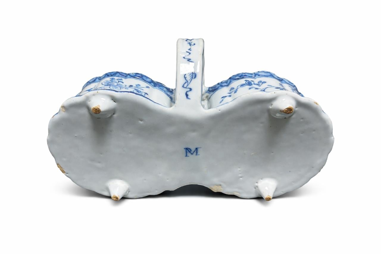 Delfts Aardewerk Olie- En Azijnstel, 18e Eeuw