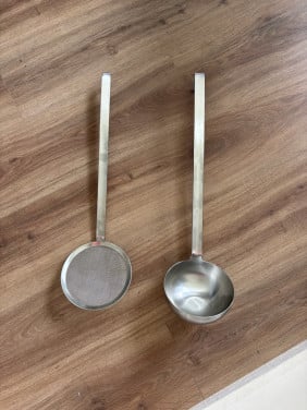 Schuimspaan RVS diameter 15 cm