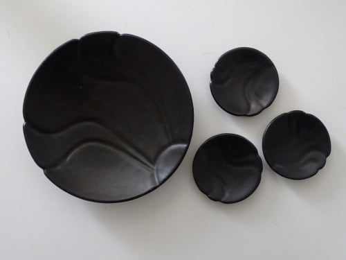 Platelen Schaaltjes Zwart plateel