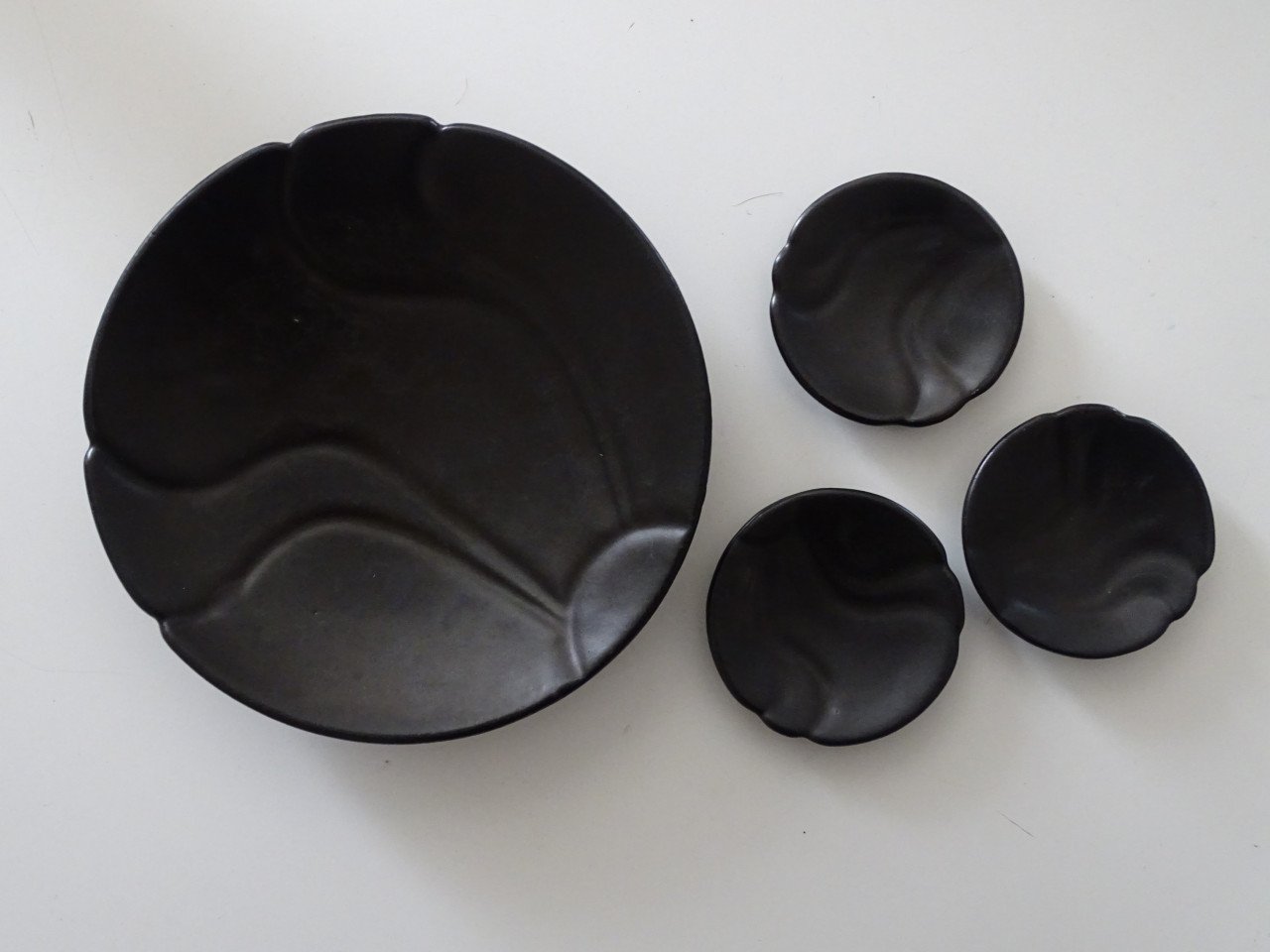 Platelen Schaaltjes Zwart plateel