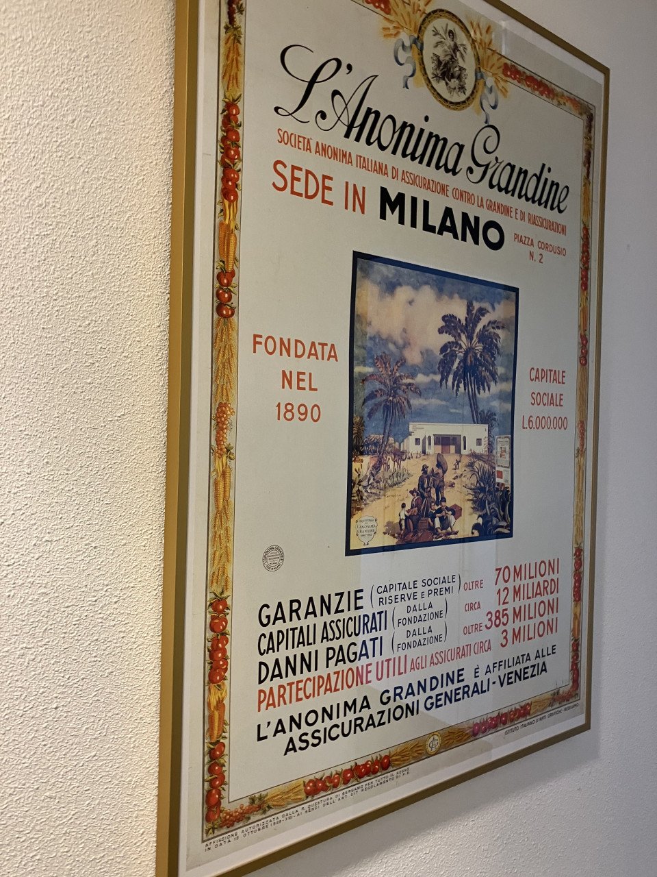Te koop zeer mooie ingelijste posters van Generali verzekeringen