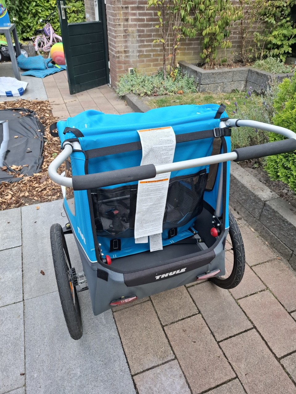 Fietskar thule blauw