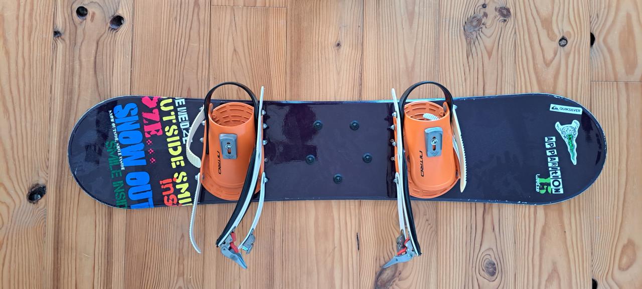 Snowboard burton/ nitro en ski,s