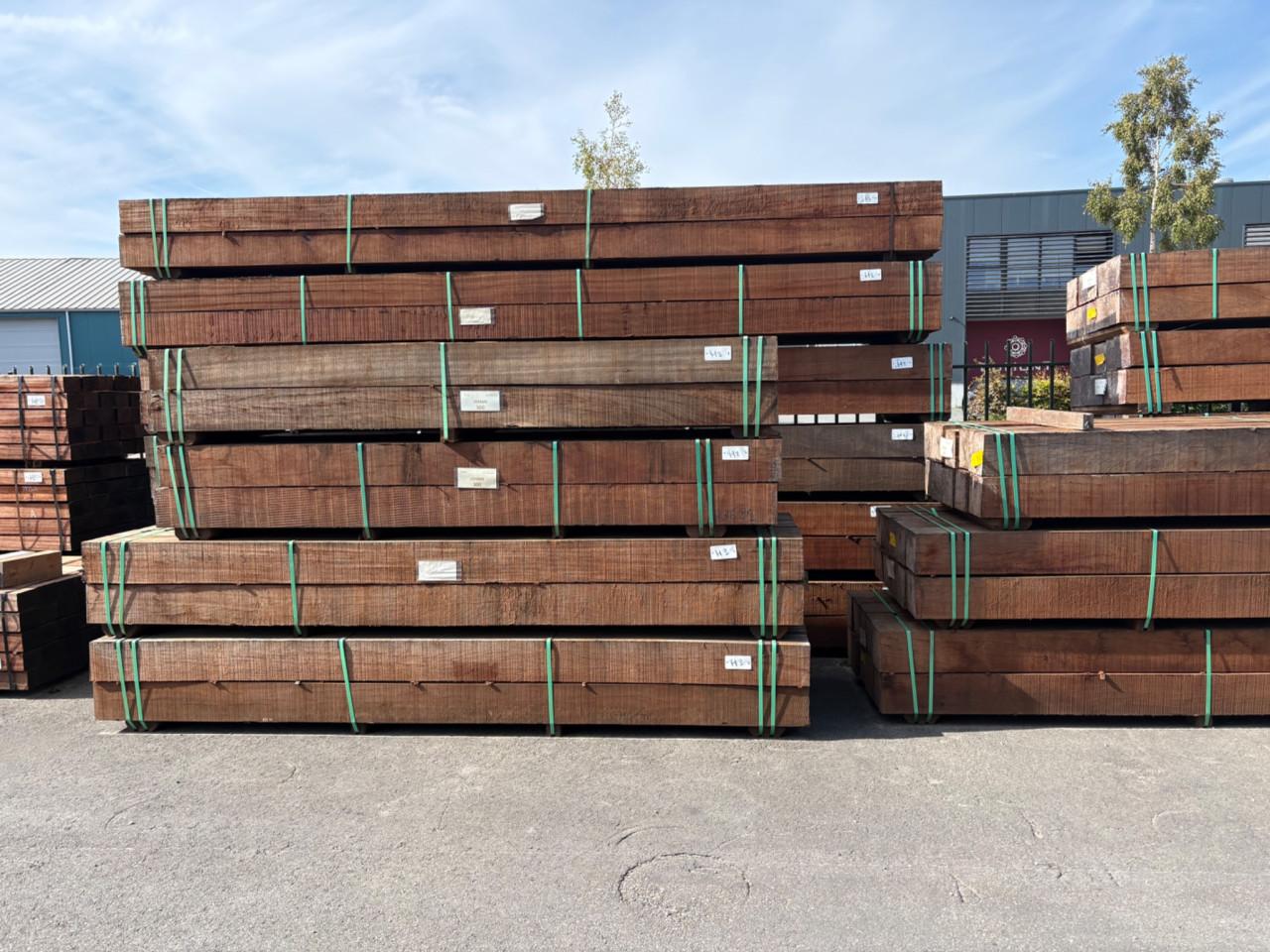 Ware hardhouten palen 200x200 mm | Tot 6 meter