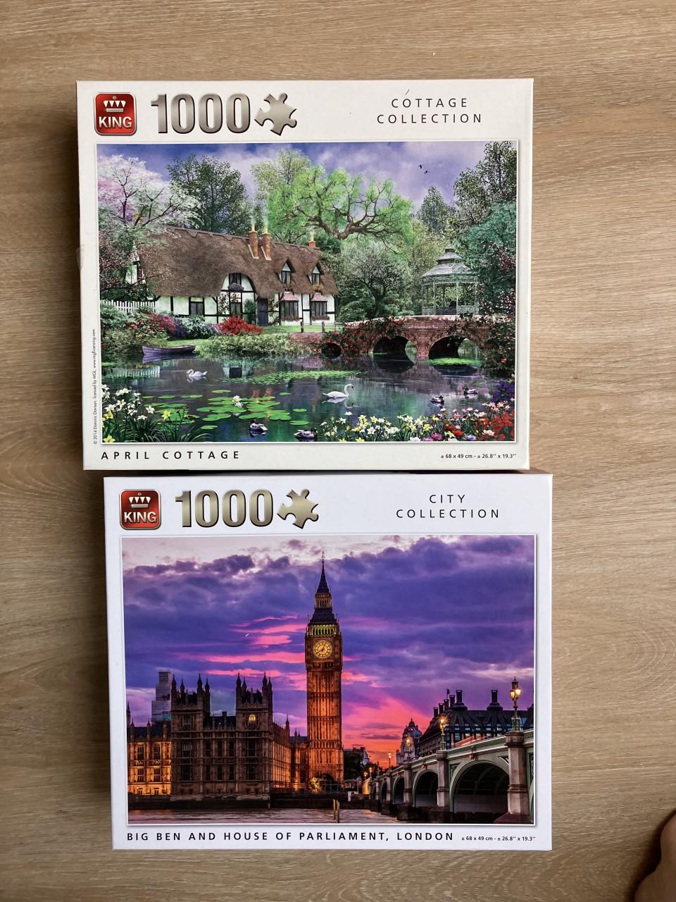 Legpuzzels 1000 stukjes. Merk King