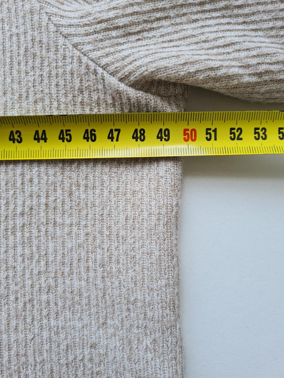 Amisu licht beige / ecrukol trui  Maat L