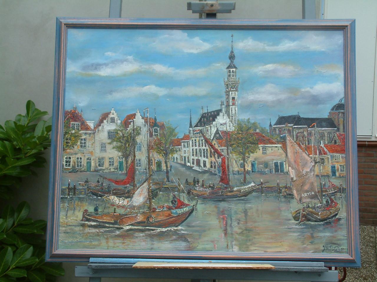 Veere  oude haven of een vergezicht