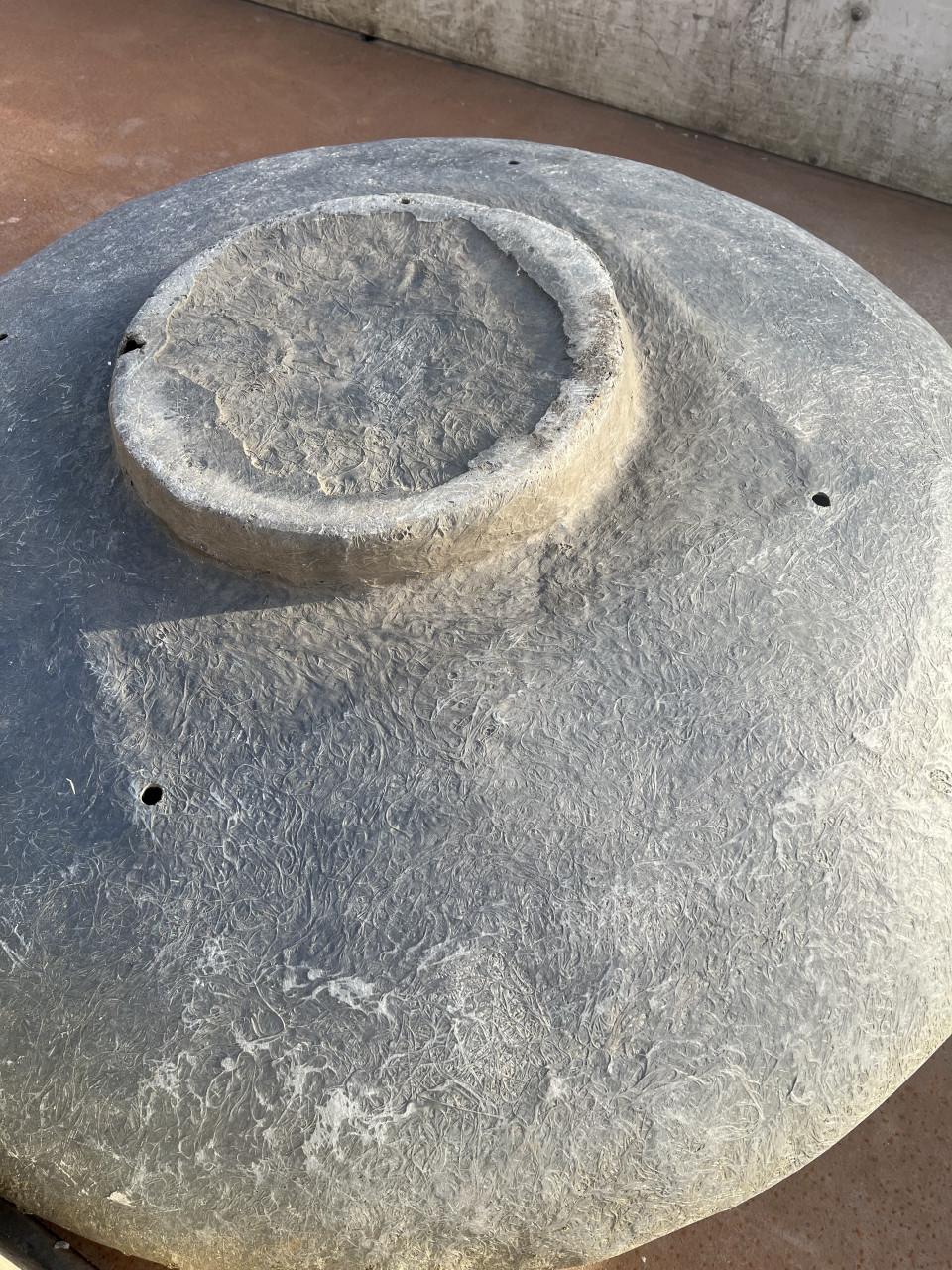Plantenbak/schaal polyester  Ø 120 cm, 2 stuks