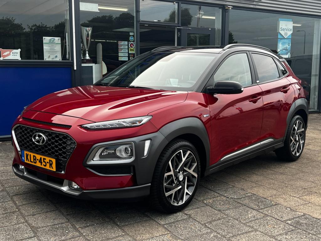 Hyundai Kona 1.6 gdi hev premium two tone, leer, camera, head up display en