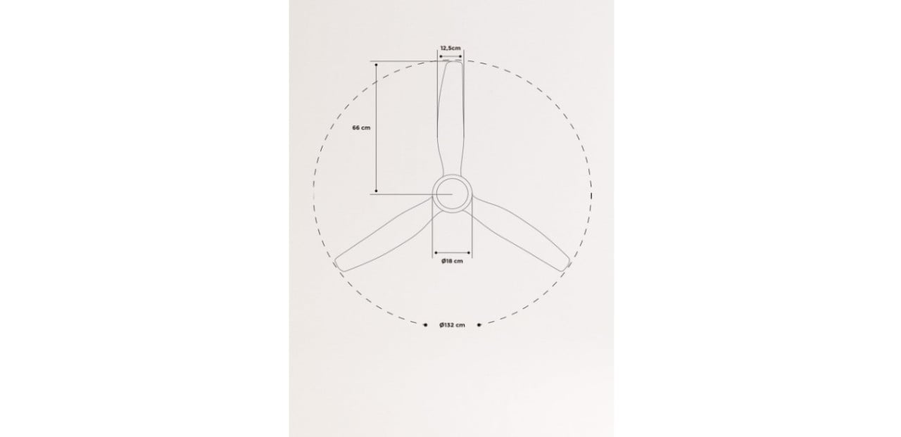Plafondventilator met licht - CREATE/WINDSTYLANCE DC
