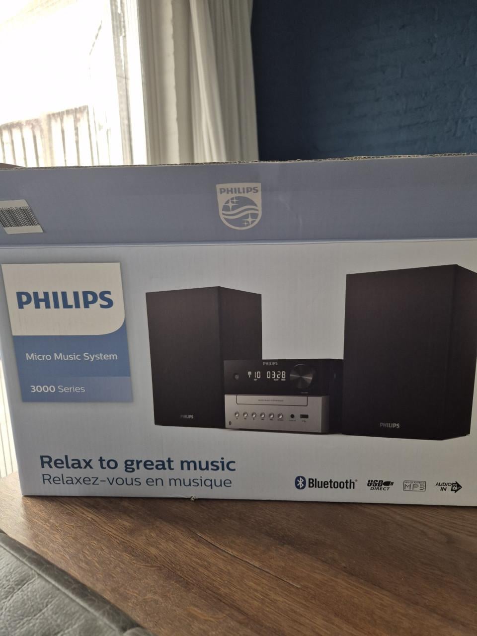 Philips Micro Muzieksysteem (Boxen nog nieuw in verpakking)