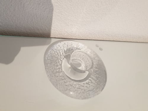 Orrefors schotelvormige kandelaar ufo