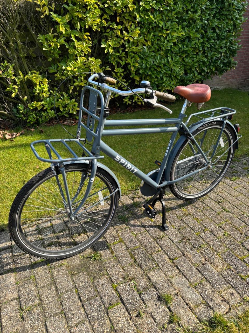 Spirit transportfiets heren, nieuwe binnen- en buitenbanden