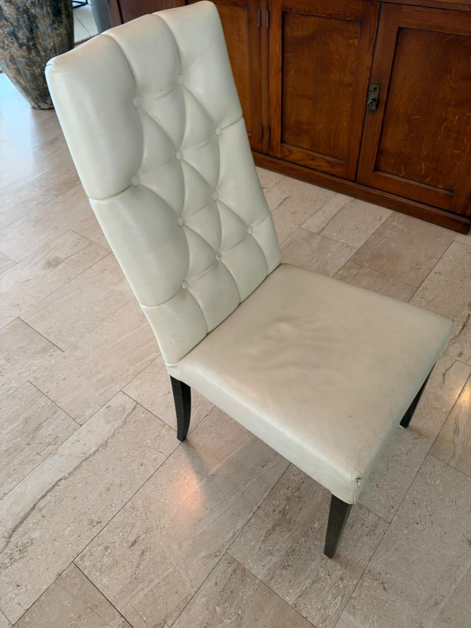 8x luxe eettafel stoelen