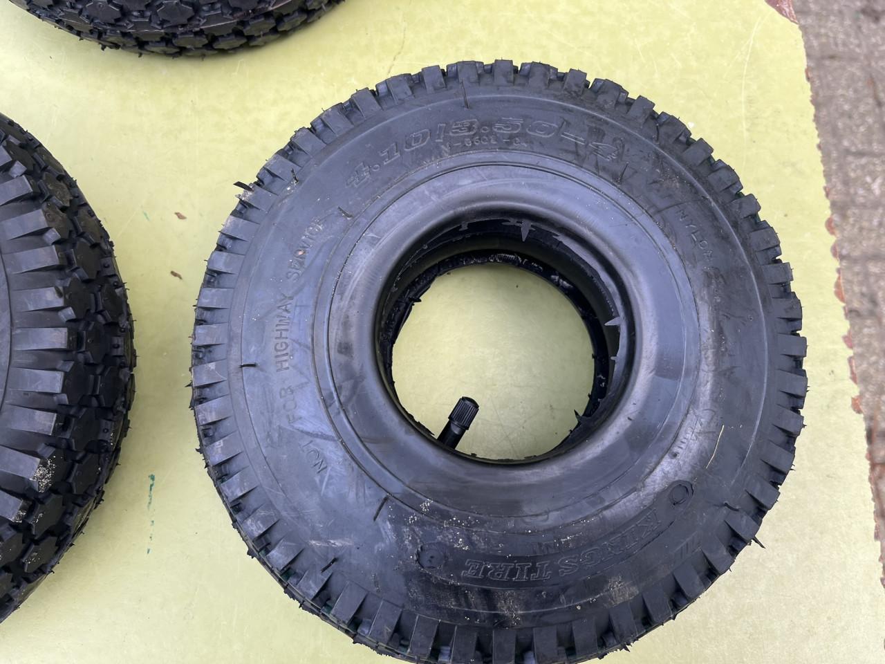 Binnen+ buitenband 4.10/3.50-4 NIEUW