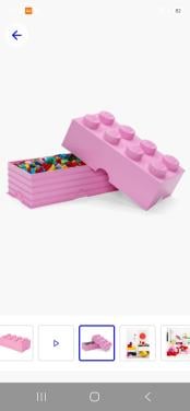 Roze LEGO opbergkisten 2 stuks