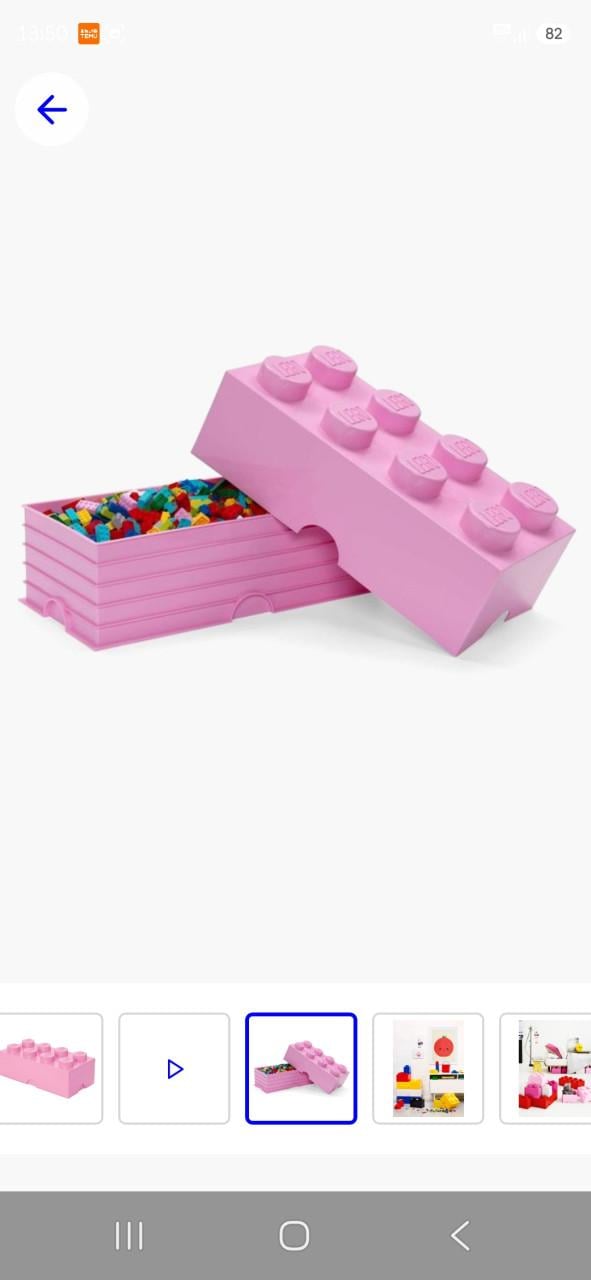 Roze LEGO opbergkisten 2 stuks