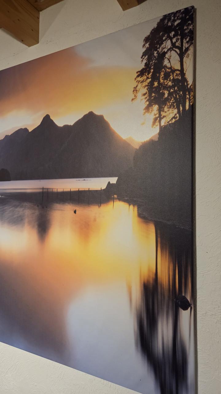Groot Schilderij Landschap met Bergen