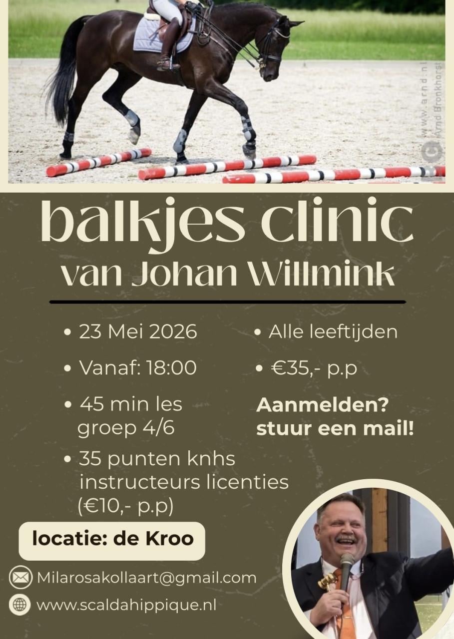 Een leuk paardenevenement waar je bij moet zijn. 'Scalda Hippique