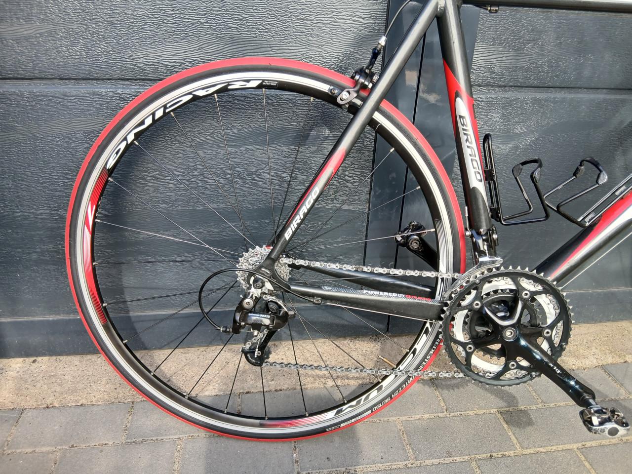 Ridley Triton aluminium, carbon voorvork Rood zwart zilver