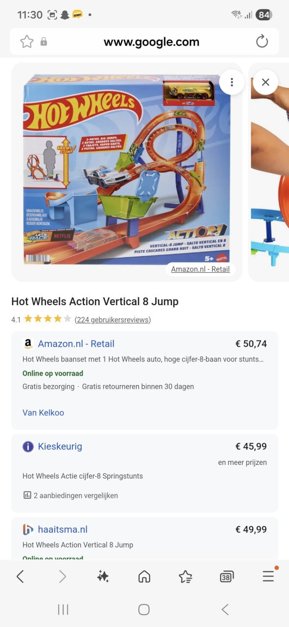 Hotweels auto racebaan