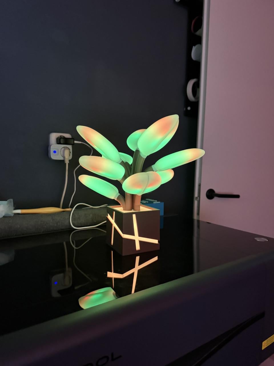 Plant lamp.