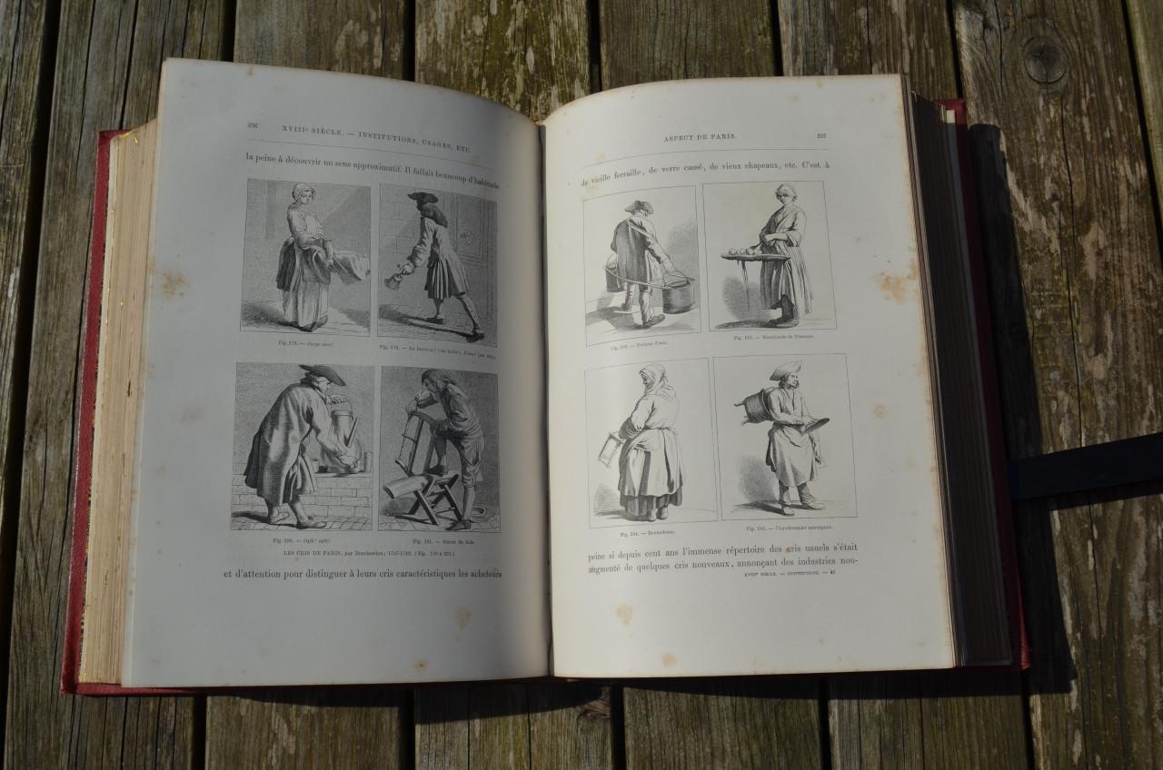 XVIIIe Siecle Institutions, Usages et Costumes Frans boek izgst 1875