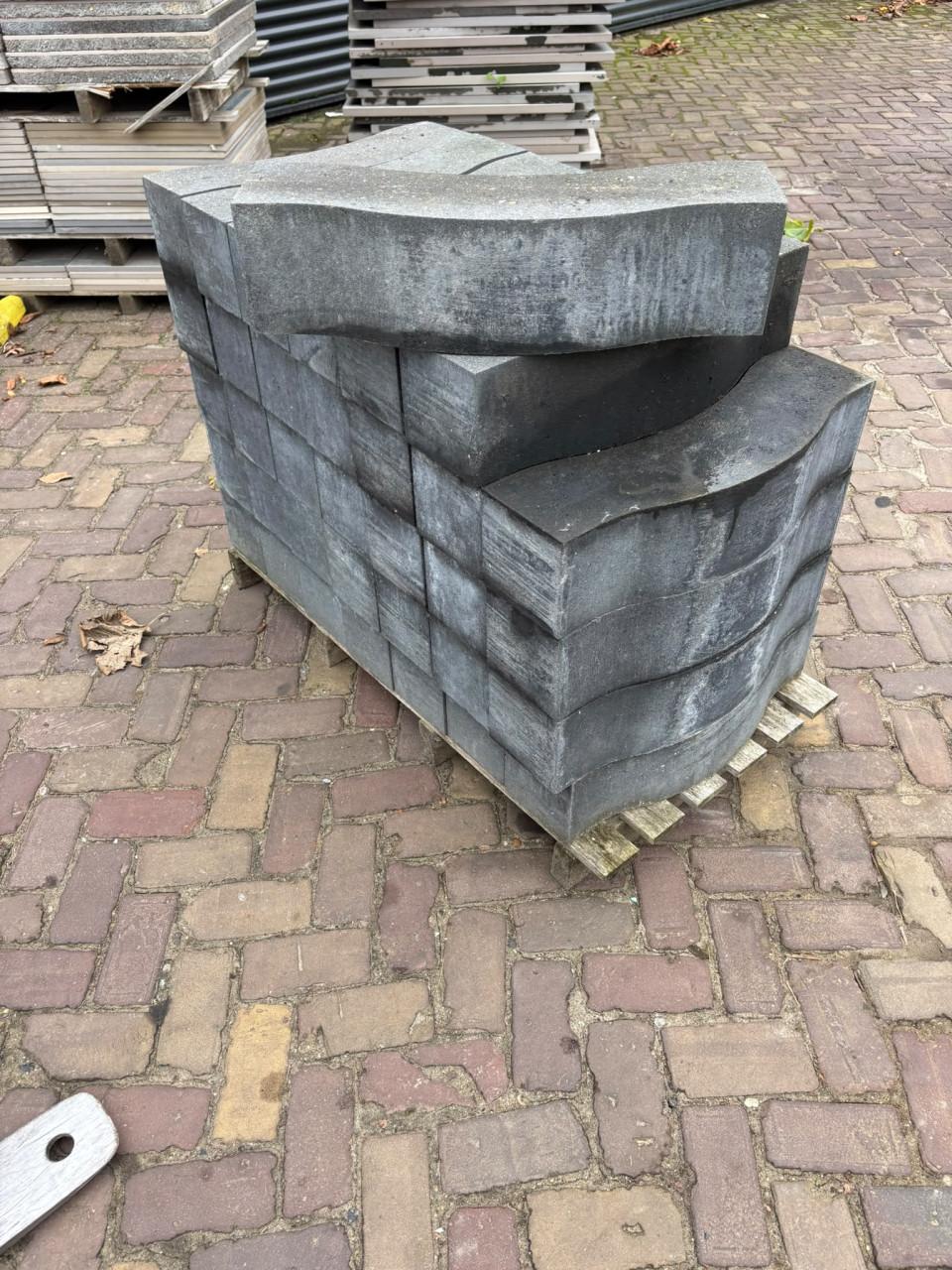 Partij patioblokken Wave 60x15x15