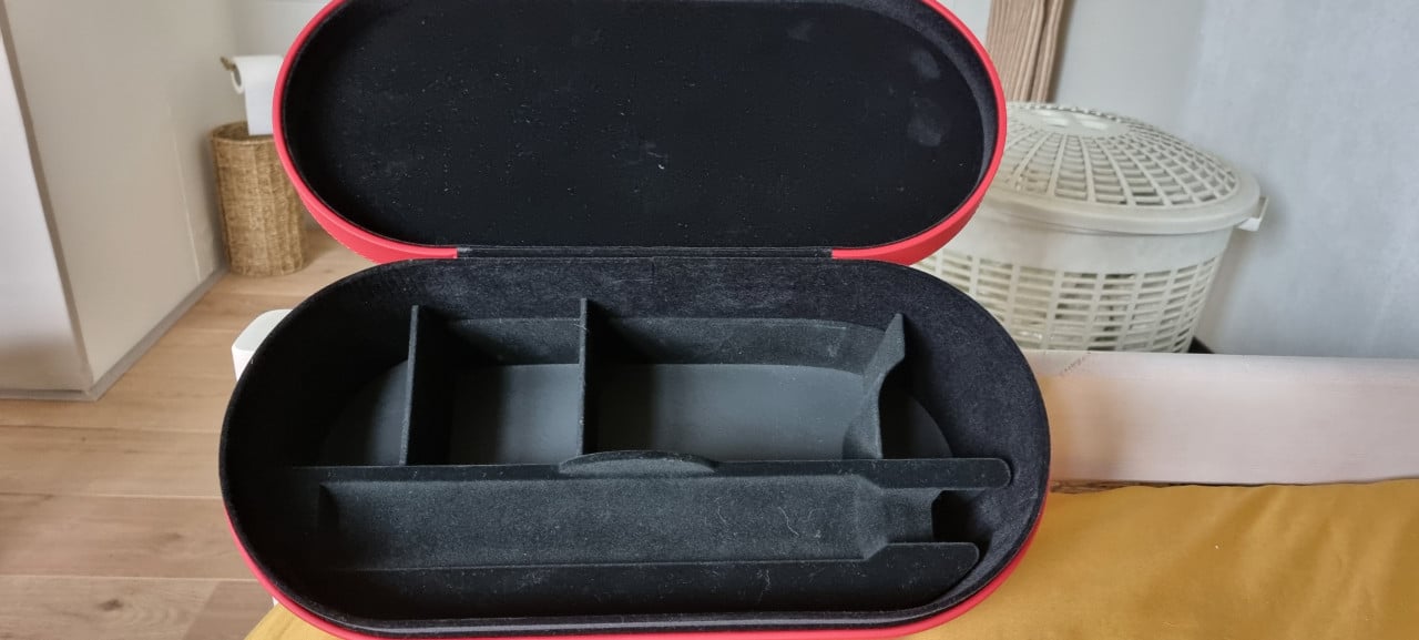 Mooie opbergbox voor Dyson rode airwrap