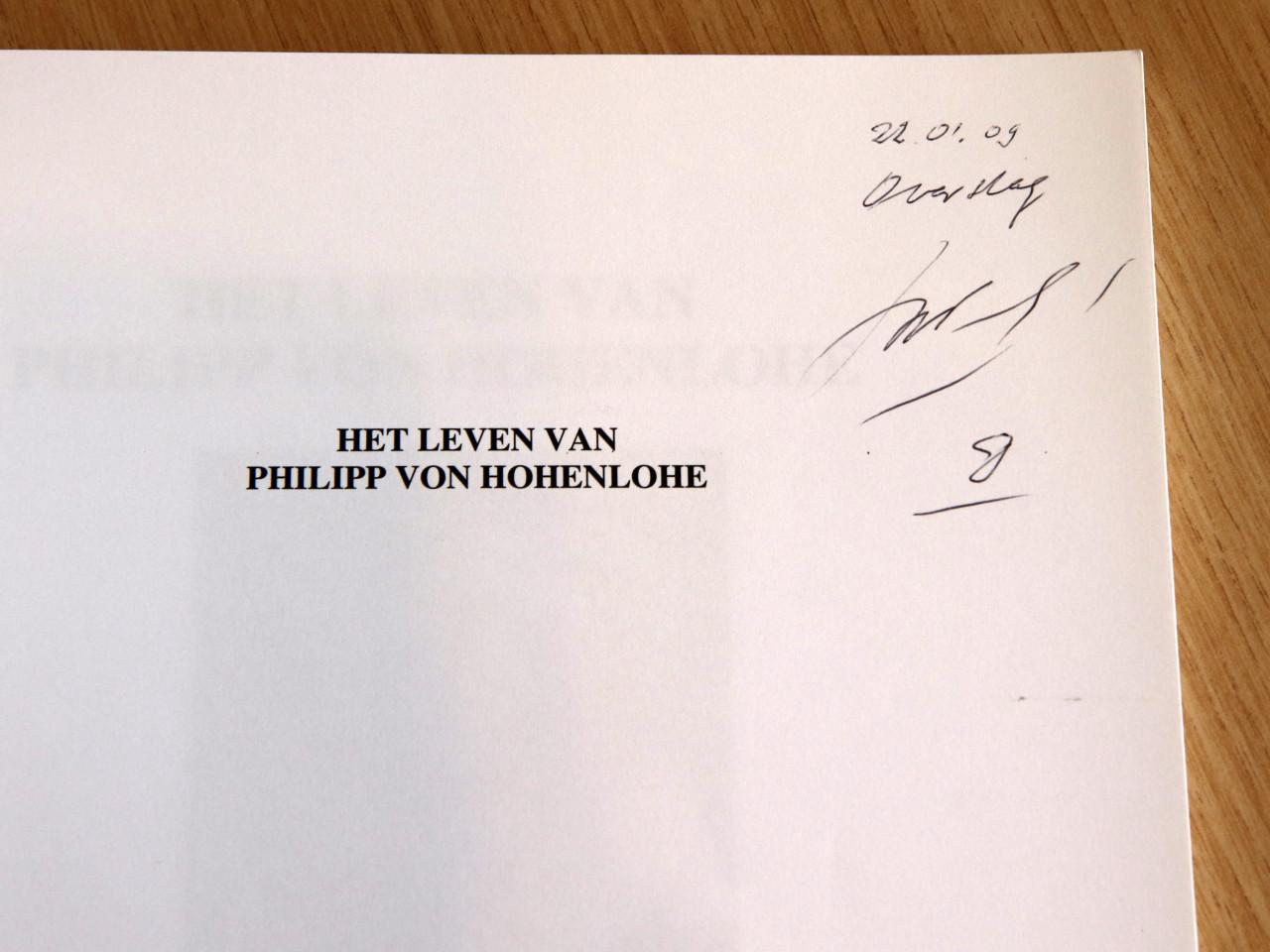 Het Leven van Philipp von Hohenlohe
