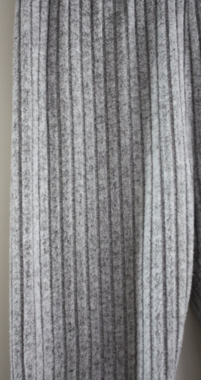 Wollen legging zachte wol met ribbel print maat L