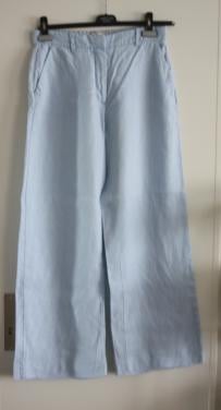 Licht blauwe line pantalon broek maat 28-m
