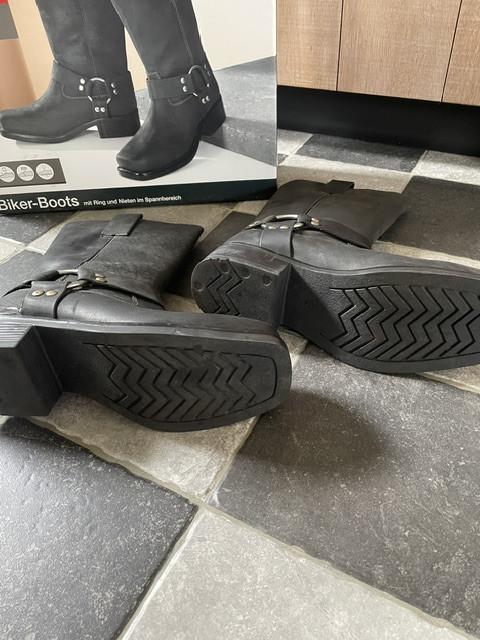 Bikerlaarzen buffelleder, mt. 42