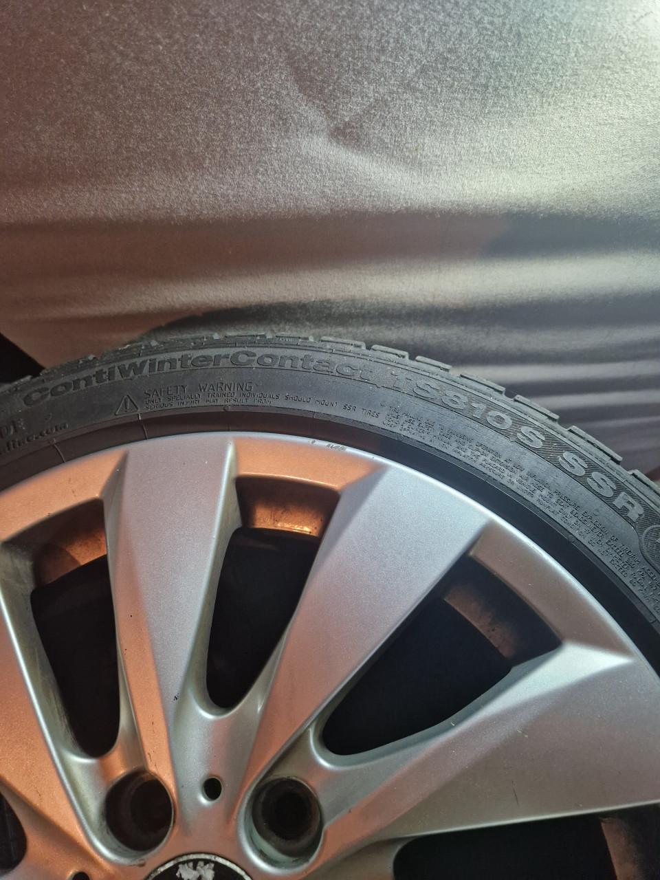 Winterbanden op velg bmw 1serie f21 tmps