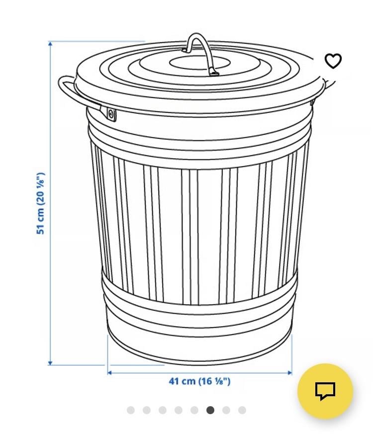 Afval-/opbergemmer KNOD Ikea