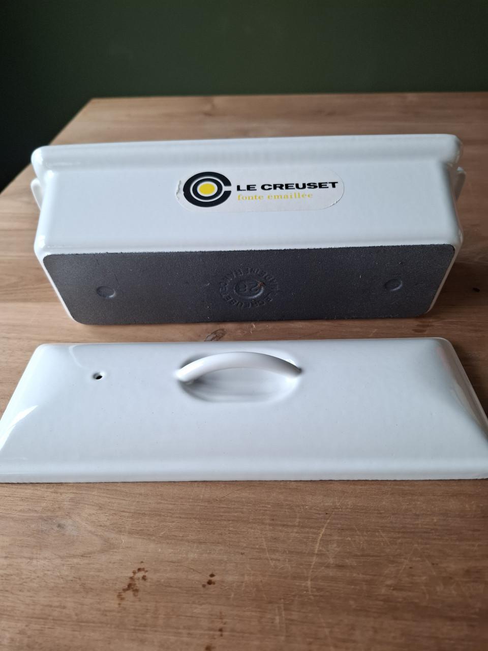 Le Creuset wit emaille terrine binnenmaat 26cm x 8cm