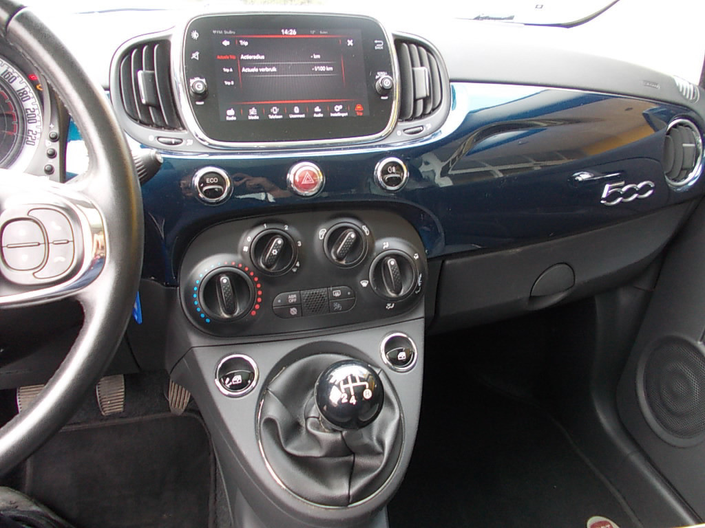 Fiat 500 0.9 lounge 80pk airco, panorama dak