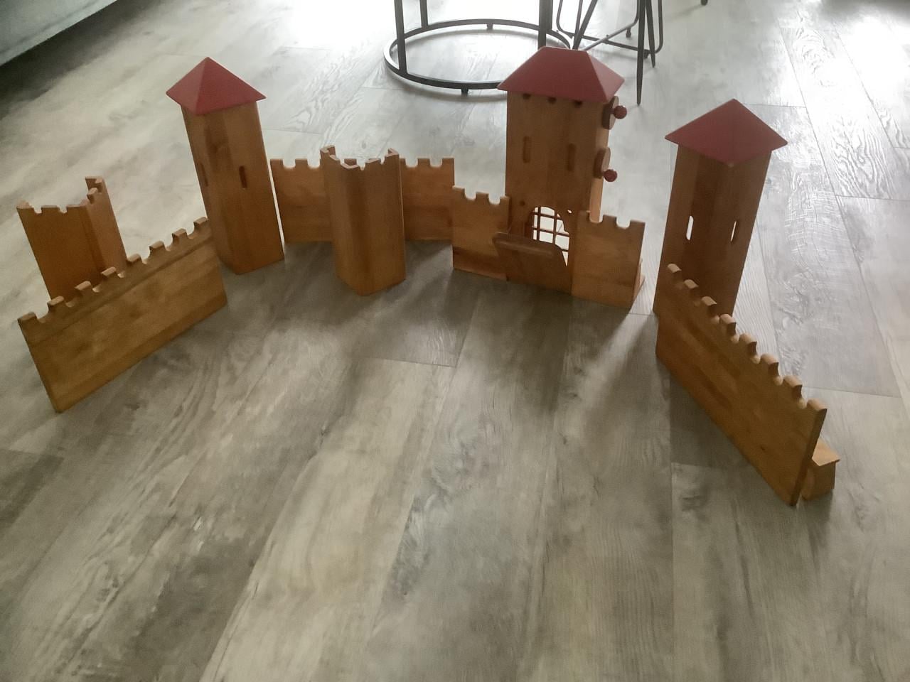 Grote houten Kasteelstukken